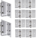 SINKAA Aluminum Corridor Sign Holder, 10 Pack Direct Sign Mount Bracket by SINKAA