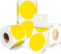 3 Inch Round Colored Dot Stickers, 4 Rolls in Dispenser Box by Unknown