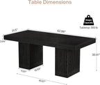Tribesigns 63-Inch Executive Desk, Modern Office Computer Desk - Image 2