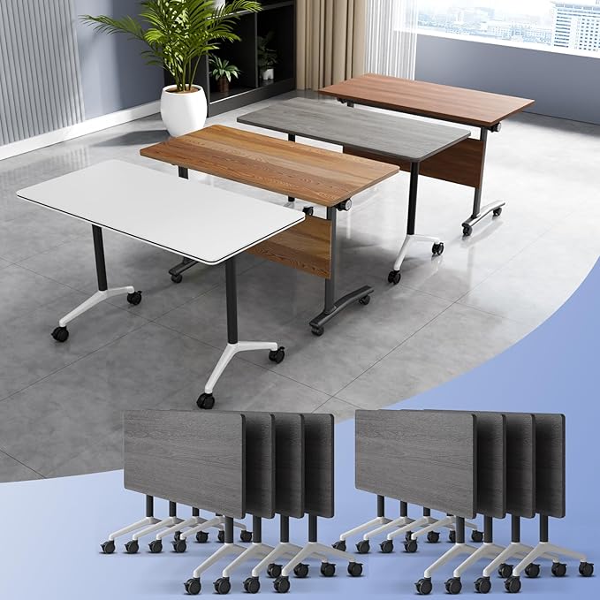Conference Table Flip Top Mobile Conference Room Tables, Folding Conference by WYMHYZ
