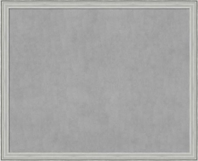 Amanti Art Silver Framed Magnetic Board 35x43 X-Large Vision Board by AmantiArt