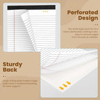 Legal Pads 8.5 x 14 Note Pads, 6 Pack Writing Pads Wide Ruled Notepads - Image 3