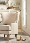 Regency Hill Jenson Traditional Farmhouse Metal Adjustable Pharmacy Floor Lamp by RegencyHill