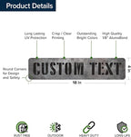 Custom Sign, Custom Street Sign, 11 Font Colors, 13 Font Styles, 4 Hole Options - Image 6