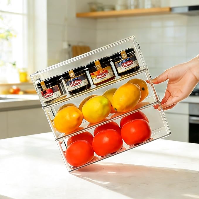 Hudgan Clear Storage Bins 8 Packs - Image 4