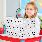 Crtiin 24 Pcs Privacy Folders for Students Desk Dividers Standard School - Image 3