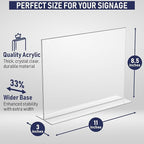 Acrylic Sign Holder 11 x 8.5 - Image 2