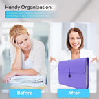 Accordion File Organizer, Expanding File Folder - Image 2