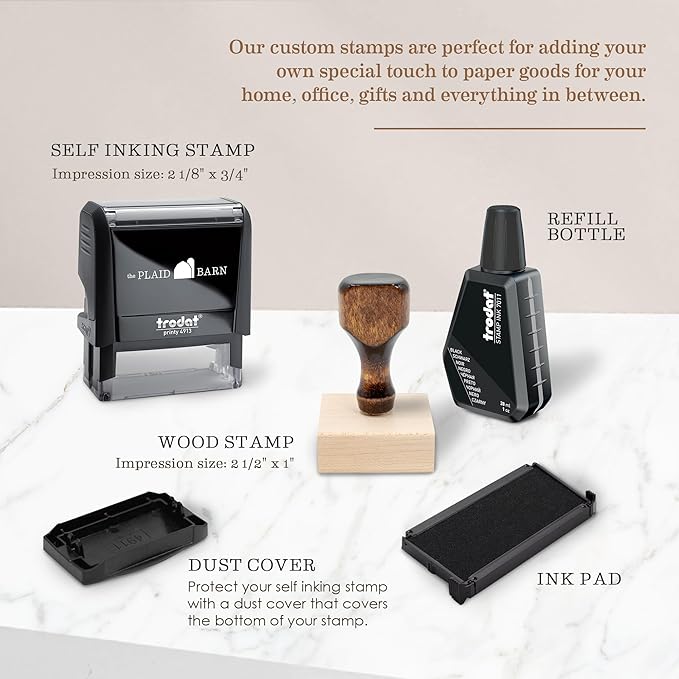 Address Stamp - Custom Stamps for Mailing I Create Personalized Name and Return - Image 3