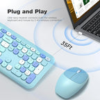 MOFII Wireless Keyboard and Mouse Combo Silent, Slim Compact 2.4G USB Full Size - Image 2