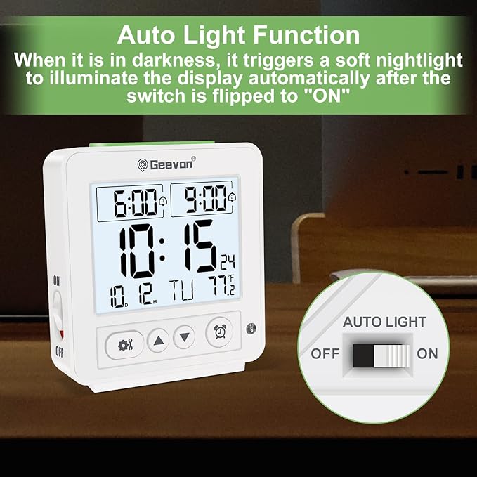 Geevon Atomic Travel Alarm Clock - Image 3