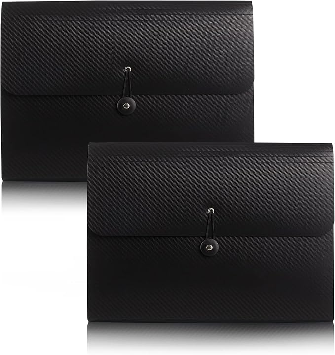 Expanding File Folder File Organizer 13 Pockets File Organizer Accordion Filing - Image 3
