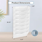 EASEPRES 8 Pocket Mesh Hanging Wall File Organizer, Wall Mounted Mail Paper - Image 2