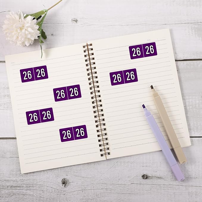 500pcs 2026 Year Stickers, 5x2.5cm/1.97x0.98in 26 Year Colored Self-Adhesive - Image 3