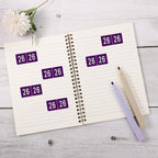 500pcs 2026 Year Stickers, 5x2.5cm/1.97x0.98in 26 Year Colored Self-Adhesive - Image 3