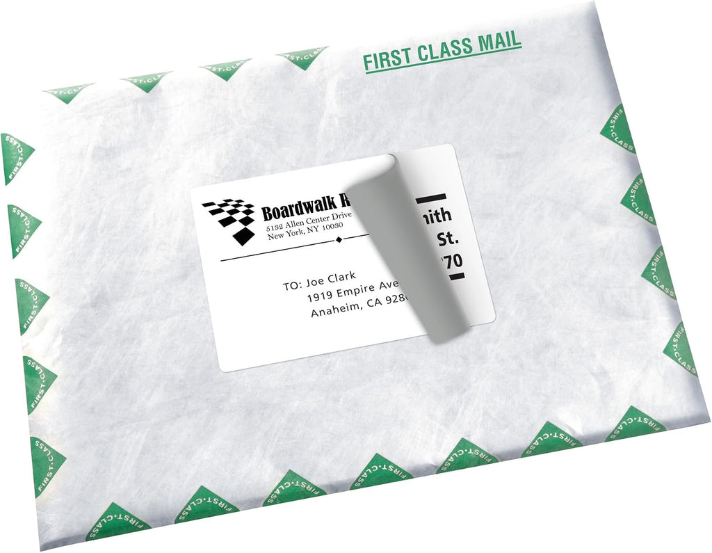 Avery Printable Shipping Labels with Sure Feed, 3.5" x 5", White, 100 Blank Mailing Labels (8168)