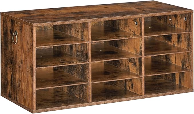 HOOBRO Countertop Mail Sorter Organizer, Wooden Literature Organizer, Student by HOOBRO
