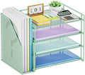 Marbrasse Desk Organizer and Accessories，4-Tier Paper Letter Tray Organizer by Marbrasse