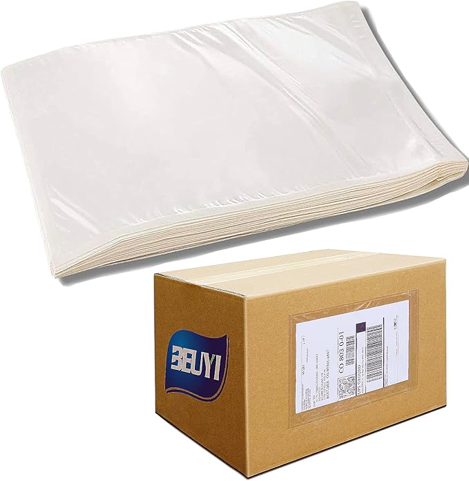 BEUYI 2.5 Mil Premium 7"x10" Clear Adhesive Shipping Label Pouches, Packing by BEUYIwarehouse