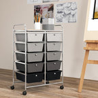 GOFLAME 10-Drawer Rolling Storage Cart, Art Craft Storage Organizer on Wheels - Image 2
