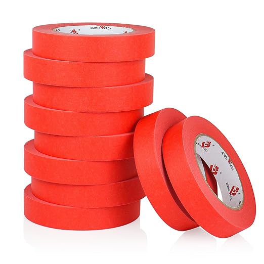 BOMEI PACK Red Painters Tape 1 Inch - Image 9