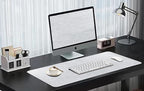 Huicon Faux Leather Desk Mat, 31.5"x15.7" Non-Slip PU Leather Desk Pad - Image 2