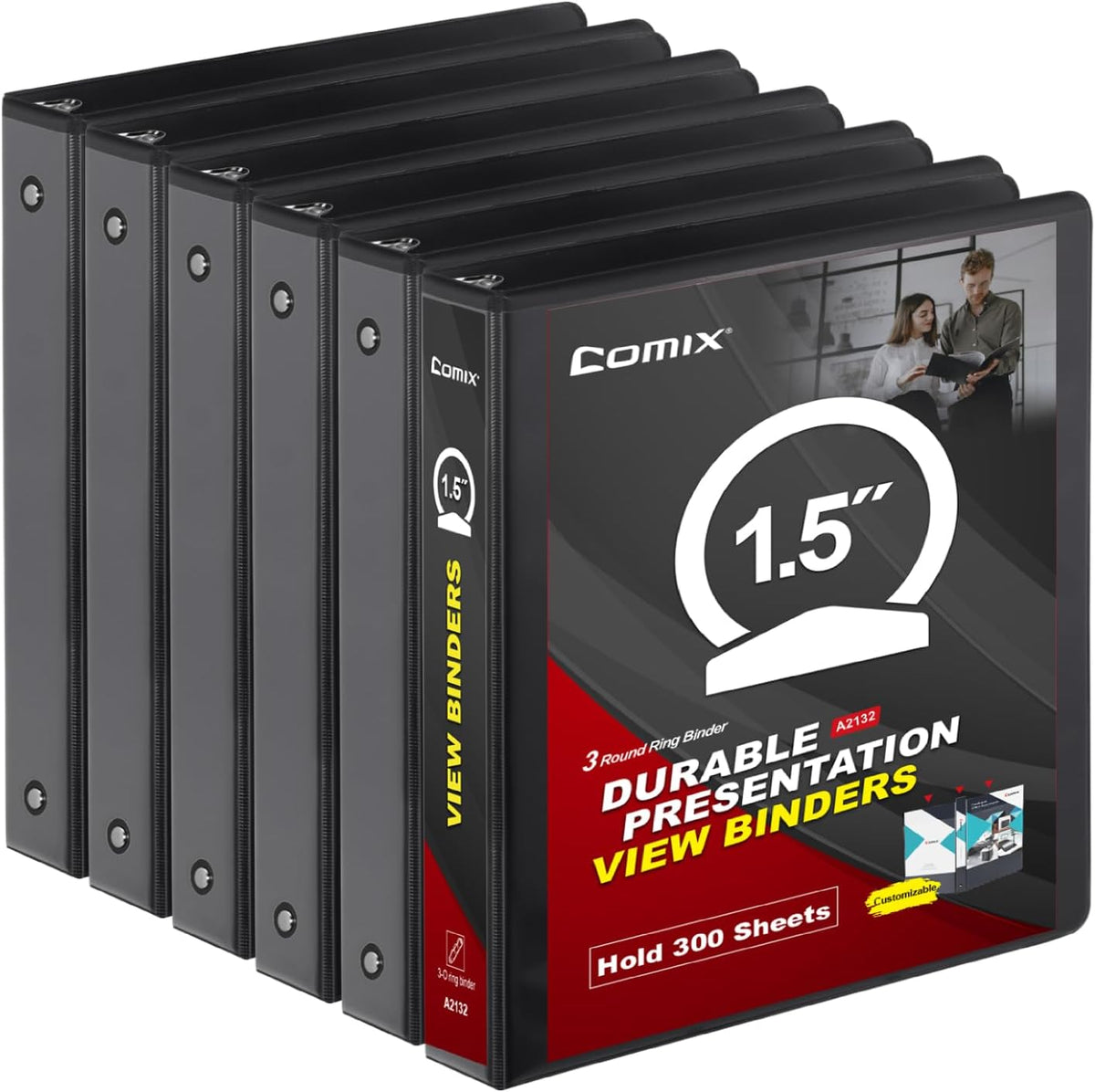 COMIX Sturdy 3 Ring Binder 1.5 inch