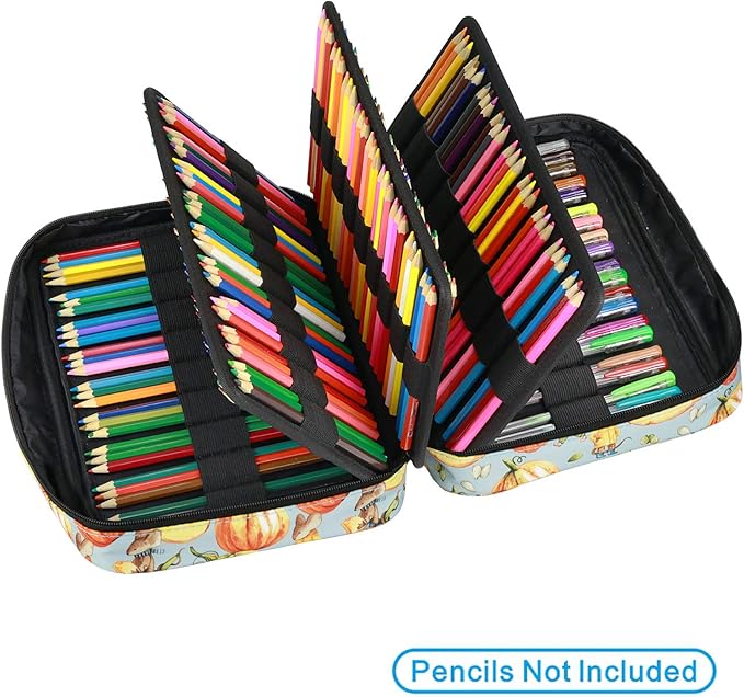 YOUSHARES Colored Pencil Case 220 Slots Pen Case Organizer - Image 3