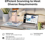 CZUR ET16 Plus Advanced Book & Document Scanner, 2nd Gen Auto-Flatten&Deskew - Image 5
