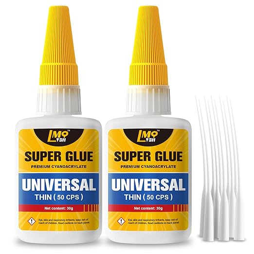 Super Glue Clear 60 Gram Liquid, All Purpose Superglue Instant Cyanoacrylate by AffordableGlueSupplier-LMQ