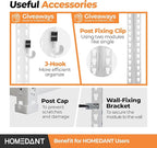 HOMEDANT 35.9" W 5 Tier Heavy Duty Garage Shelving Adjustable Metal Rack - Image 6