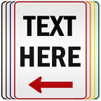 My Sign Center Custom Arrow Sign, Custom Directional Sign, Left Arrow Sign by MySignCenter