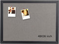 Gideal Large Bulletin Board 36 x 48 Inch, 100% Wood Framed Canvas Cork Board by GIDEAL