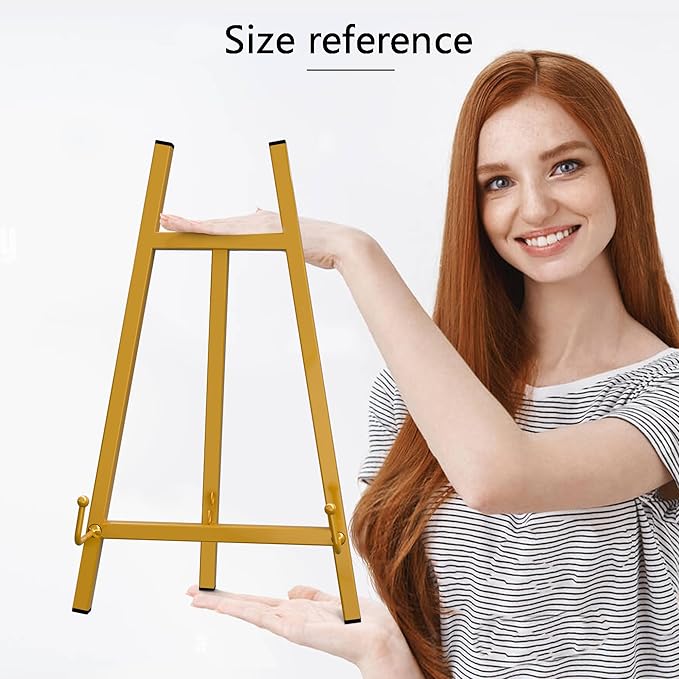 GALAGLAM Table Top Easels for Display, Metal Small Easel Stand for Display - Image 5