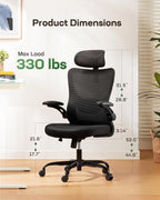 marsail ergonomic office chair: office desk chair with shown in use