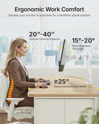 monTEK Single Monitor Arm with USB A/C, Ultrawide Monitor Stand - Image 3