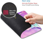 IMAYONDIA Purple Pink Blue Marble Mouse Pad, Liquid Gold Paint Marble Mouse Pads - Image 3