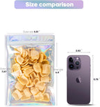 100pcs Holographic Bags, 5.5x7.8 inch Resealable Zipper bags - Image 3