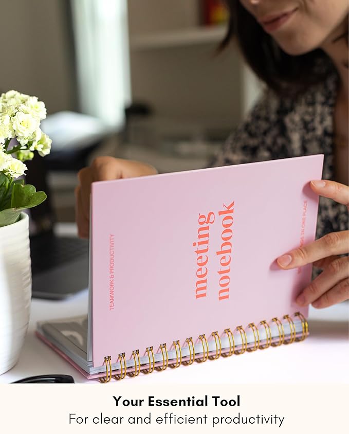 Lamare Meeting Notebook for Work Organization – Perfect Work Notebook for Note - Image 8