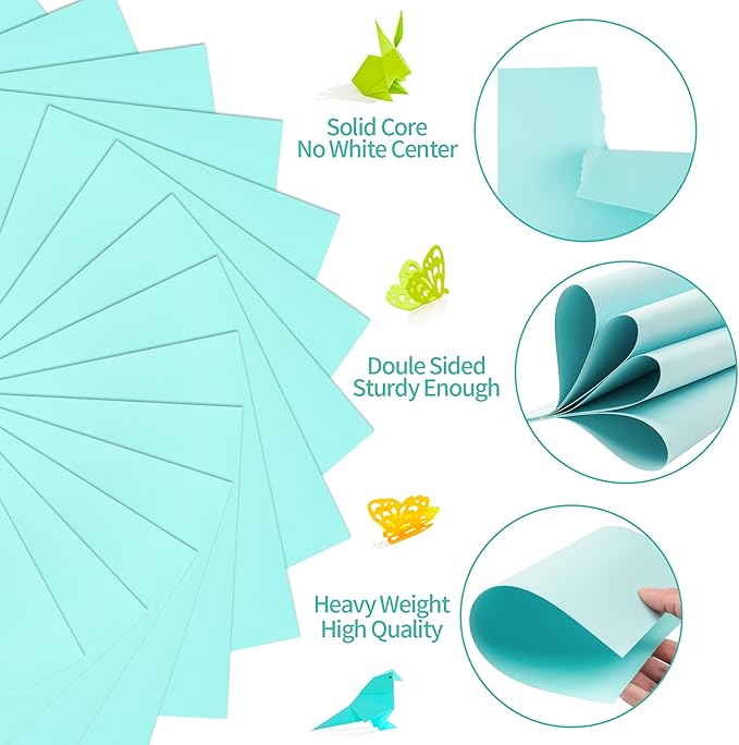 25 Sheets Sky Blue Cardstock - Image 3