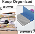 Two Pocket Folders, PANDRI 100 Pack 2 Pocket Folders, Letter Size Paper File - Image 3