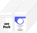 200Pcs Badge Holder Plastic ID Badge Holder Clear Vertical ID Card Holder 2.5" by Telooco