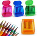 Sonuimy Pencil Sharpeners, Dual Holes Compact Colored Handheld Pencil Sharpener by Sonuimy