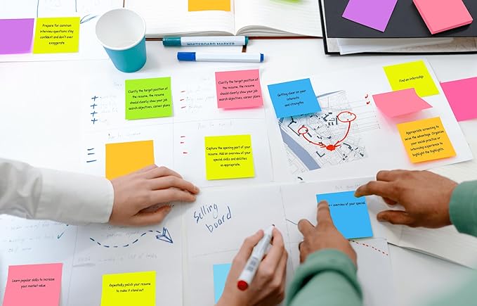 Sticky Notes 3x3 in Post, 9 Bright Colors Self-Stick Note Pads it, Strong - Image 6