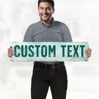 Custom Sign, Custom Street Sign, 11 Font Colors, 13 Font Styles, 4 Hole Options - Image 2