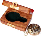 Bazross Brass Nautical Compass - Image 3