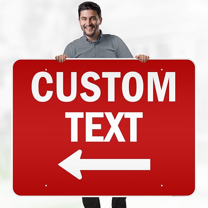 Custom Arrow, Custom Directional Sign, Left Arrow, 36x48 Inches, Reflective - Image 2