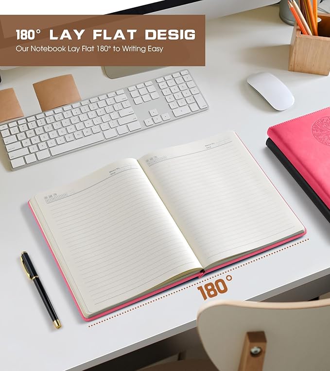 Biuwory Lined Journal Notebook for Women Men, 256 Pages B5 Large Hardcover - Image 6