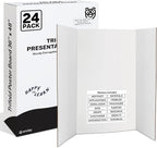 White Trifold Presentation Board 36" x 48" Self-Adhesive Science Subtitles by ENDAY