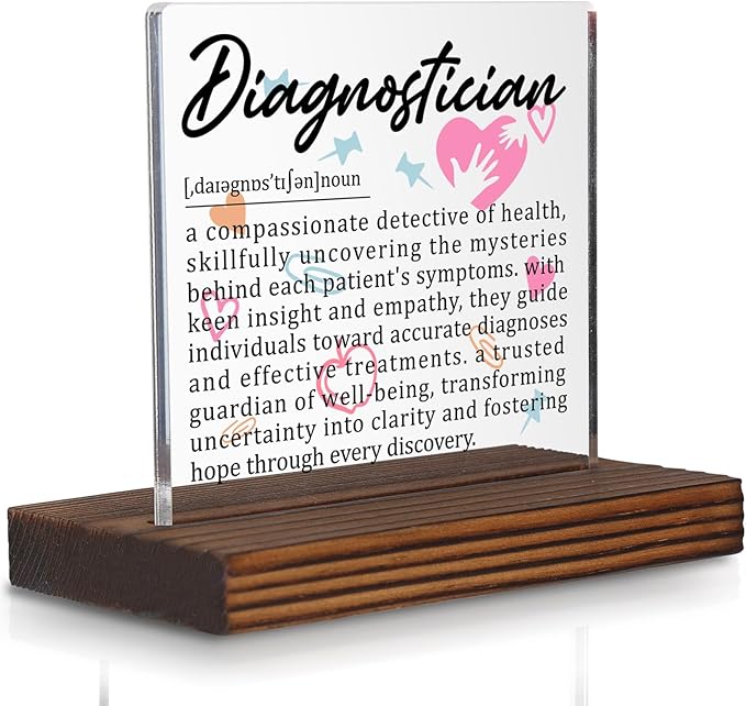 Diagnostician Gifts, Appreciation Desk Decor by Pariveca